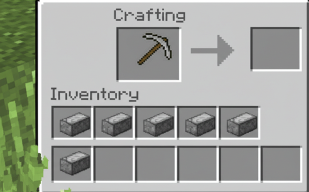 Stone Pickaxe crafting recipe
